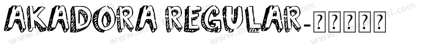 akaDora Regular字体转换